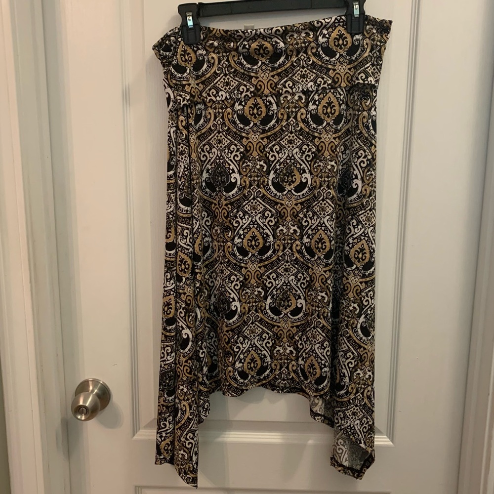 Cato Scroll Patterned Skirt - image 1
